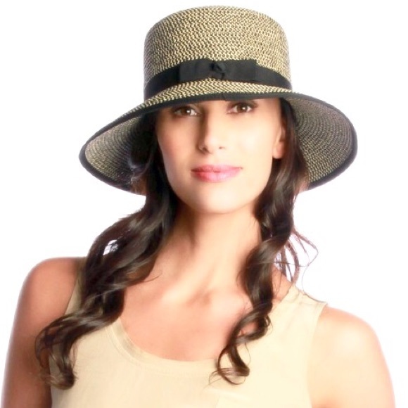 💕Like New Black & Tan Sunhat💕