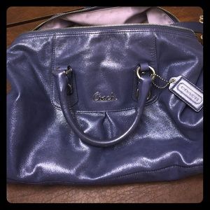 Purple opalescent Coach Purse.