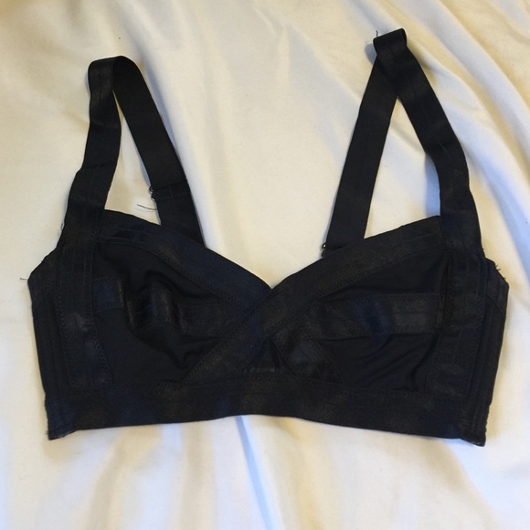 Black bathing suit top