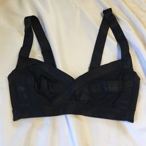 Black bathing suit top
