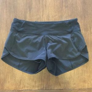 Lululemon Run Speed Shorts Black Size 4