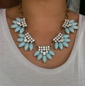 J. Crew Factory Blue Statement Necklace