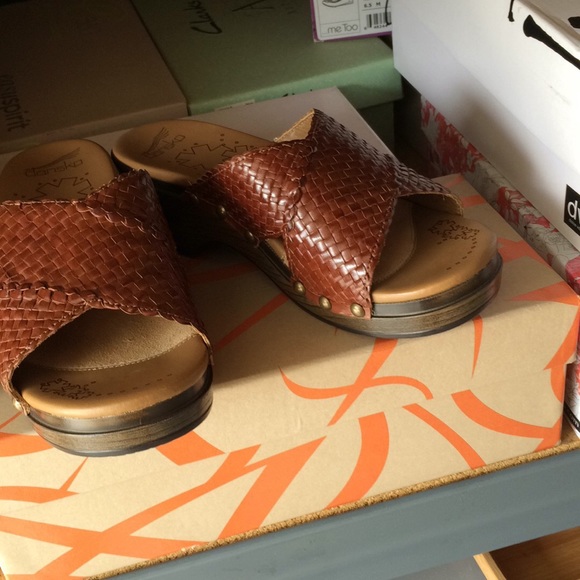 Dansko Leather Sandals  never used tags attached