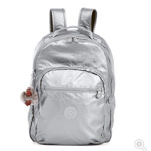 🐒🐵 Kipling metalic laptop backpak