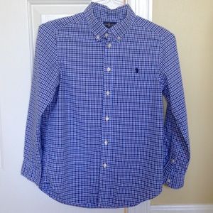 Boys Ralph Lauren Tattersall cotton shirt