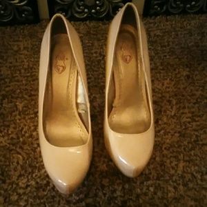 Sexy Platform Nude Colored Stilettos