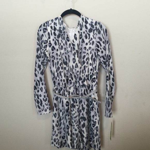 Leopard long sleeve, shorts romper