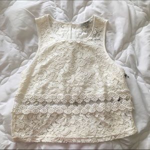 Cream Beach Coverup/ Tank Top