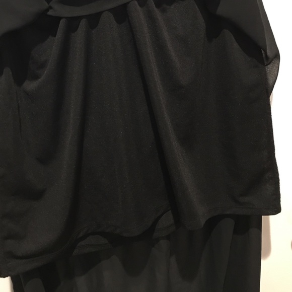 High-Low black sheer skirt - Picture 3 of 4