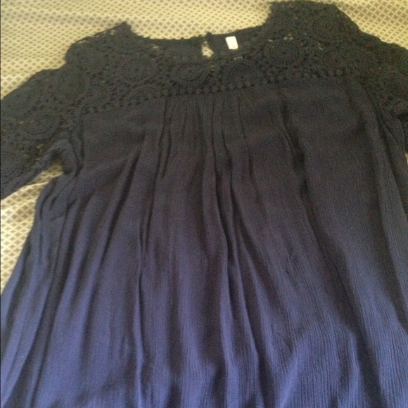 Women's Xhilaration crochet trim top