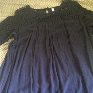 Women's Xhilaration crochet trim top