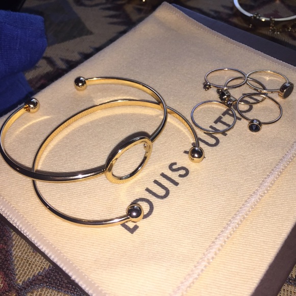 Gold Bangle and ring set