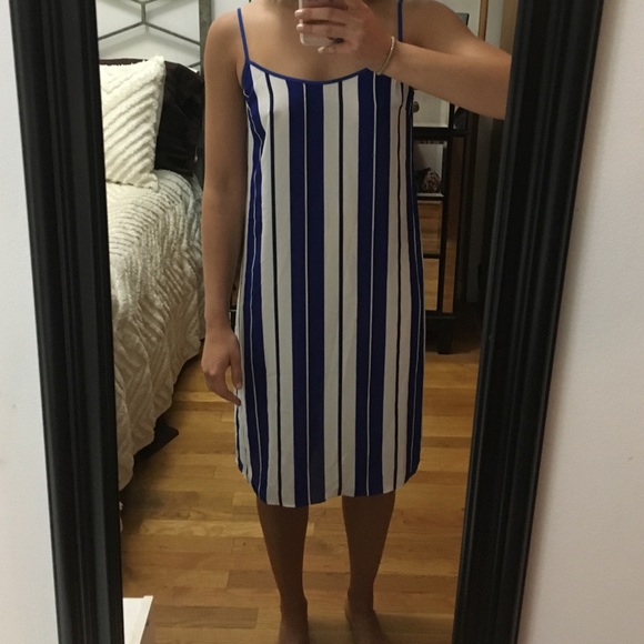 J. Crew stripped slip dress NWT