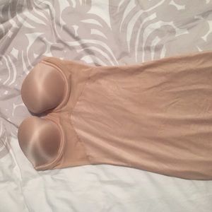 34B strapless push-up slimming bra/under slip