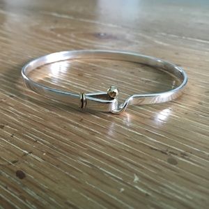 Genuine Tiffany & Co. Silver and 14k Gold Bracelet