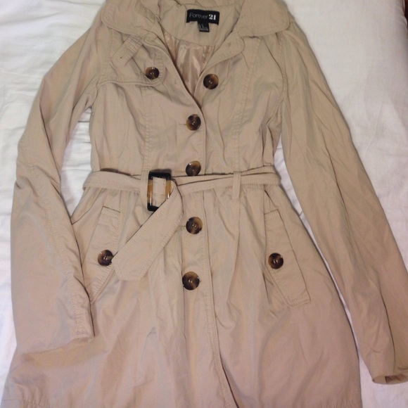 Forever 21 Trench Coat - Tan