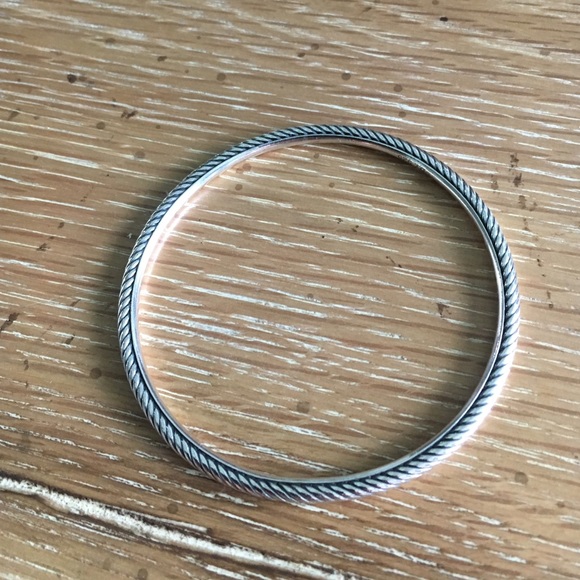 David Yurman Silver Rope Bangle