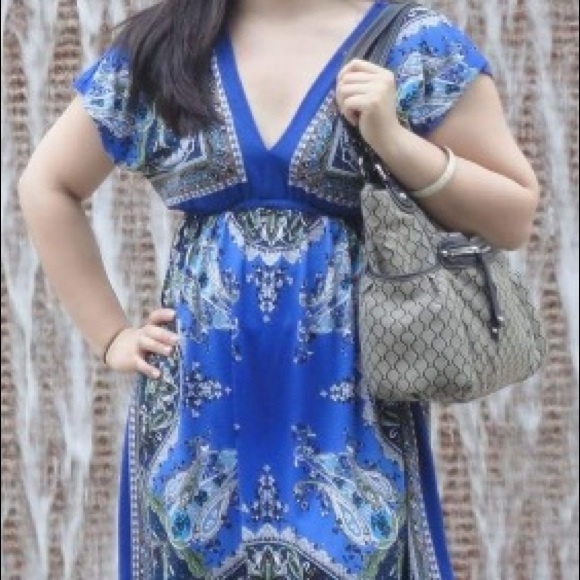 Bailey Blue print dress