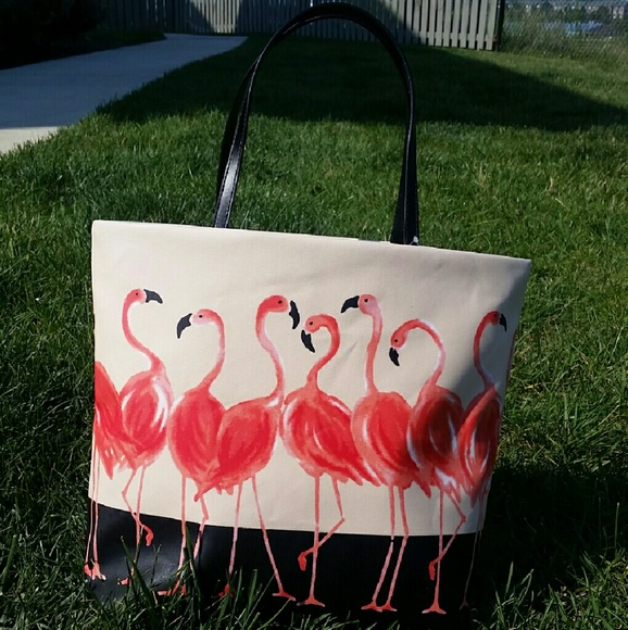 💕Kate Spade💕 Flamingo Bon Shopper Tote - Picture 3 of 4