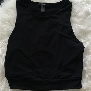 Sleeveless cropped top
