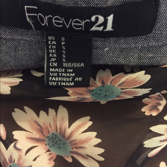Flowers button up - Picture 3 of 3