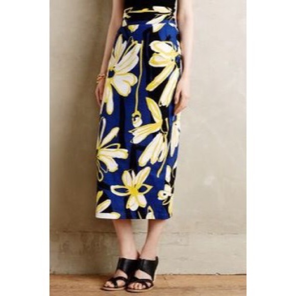Anthropologie Midi skirt