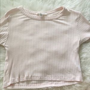 Ripped cotton crop tee