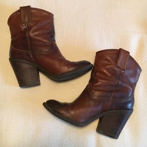 Lucky Brand Ankle Cowboy Boots