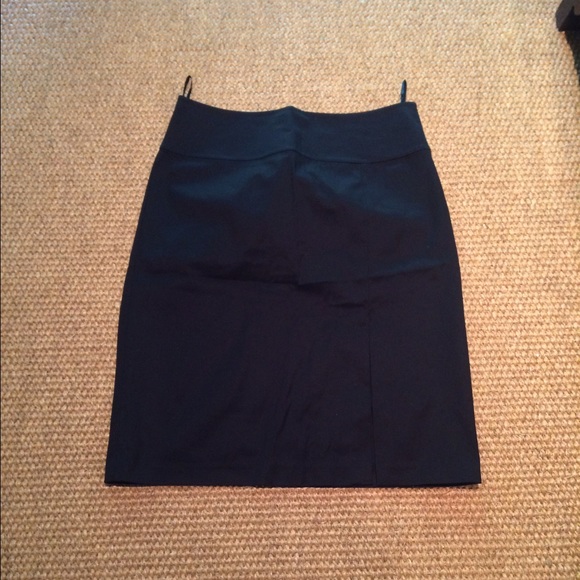 BANANA REPUBLIC Black Stretch Pencil Skirt 12 NWT