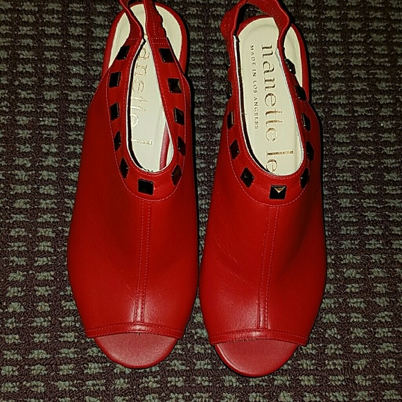 🔺Nanette Lepore Slingback Wedges🔺 - Picture 2 of 5