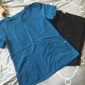 Blue Urbane scrub top