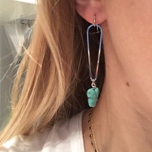 Turquoise dangling earrings