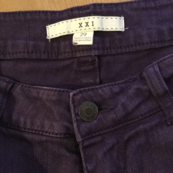 Purple straight leg jeans excellent condition - Picture 2 of 2