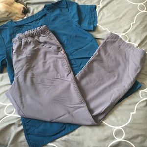 Grey urbane scrub pants