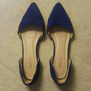Blue JustFab Pointy Flats