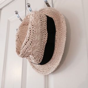 J. Crew open weave fedora