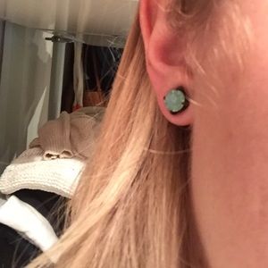 Turquoise stud earrings