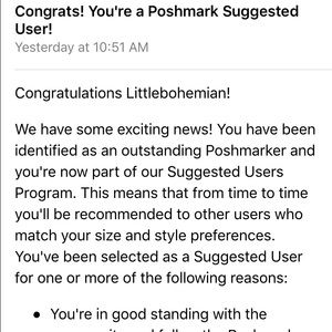 Poshmark Suggested User!