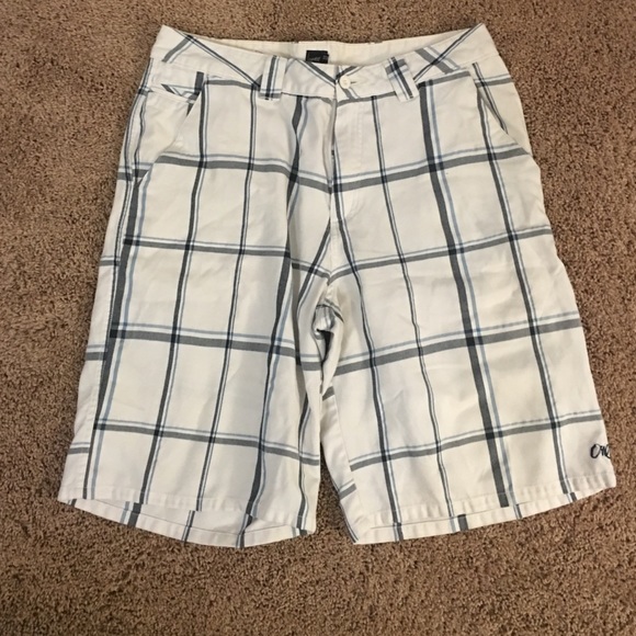 Oneil blue plaid shorts