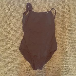 Jo & Jax ruffle shoulder leotard