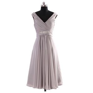 Chiffon Silver Party Dress