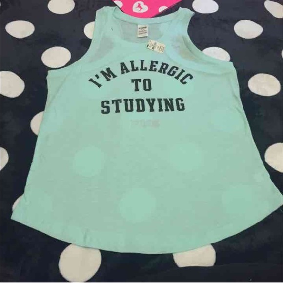 VS PINK "I'm allergic to studying" NWT