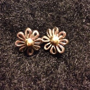 Sterling Silver & 14K Gold Earrings