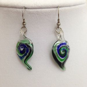 Glass Drop Earrings
