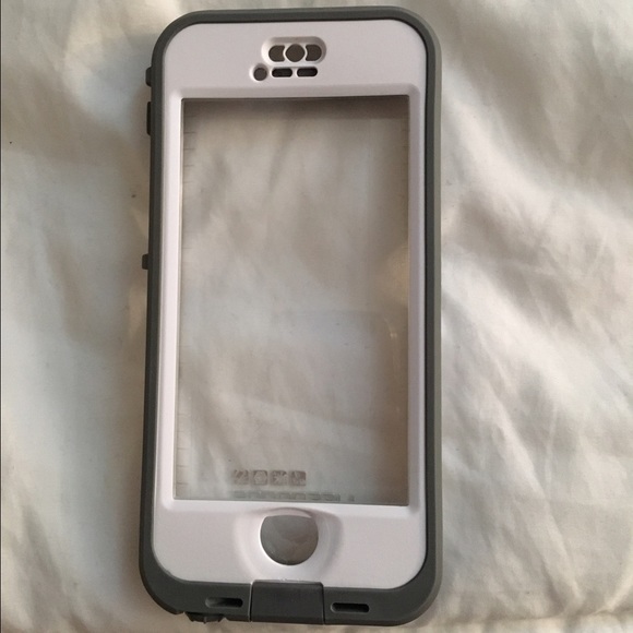 iPhone 5s white lifeproof case Nuud