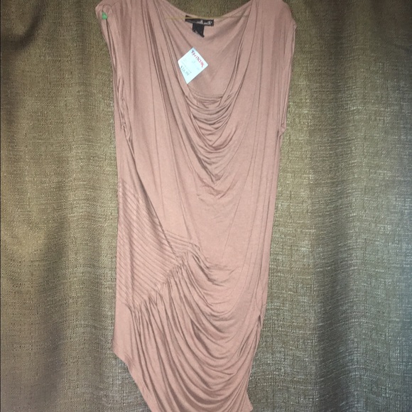 Cute nude mauve pink tunic dress