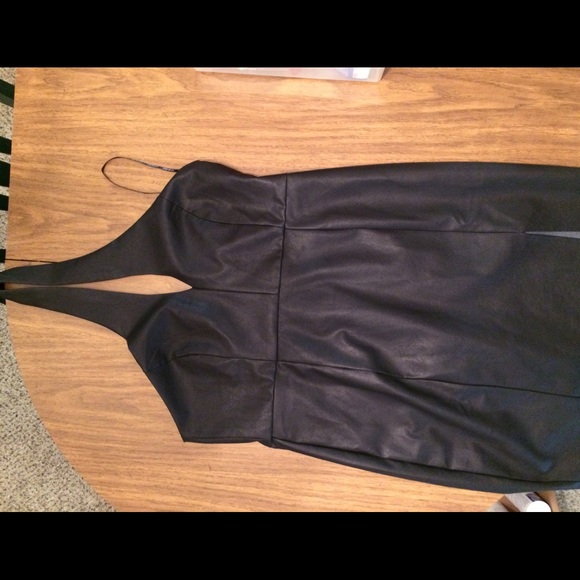 Forever 21 Size: 2X Black faux leather dress