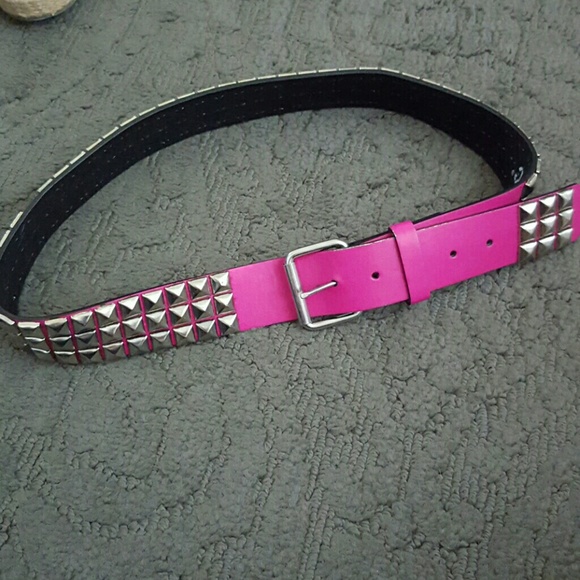 Studded Hot Pink Belt