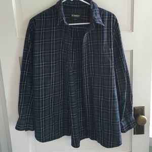 Navy blue flannel