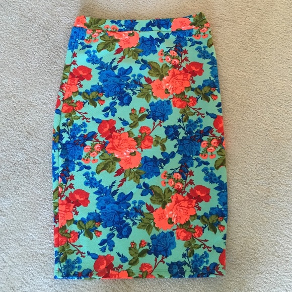 Vibrant floral skirt